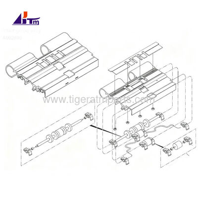 A002880 Inner Guide Assy voor NMD50 Dispenser Glory Triton NMD ATM Parts