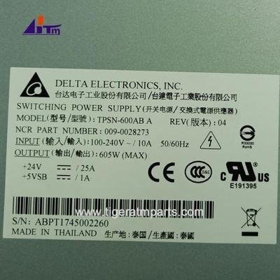 ATM-machineonderdelen NCR SelfServ 6683 6687 BRM Schakelstroom 605W +24V 009-0028273