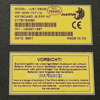1750193080 Wincor Nixdorf-toetsenbord J6 EPP INT ATM-machineonderdelen