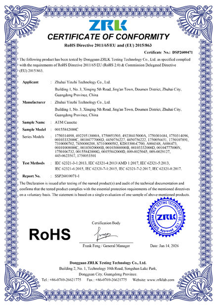 China Tiger Spare Parts Co., Ltd certificaten